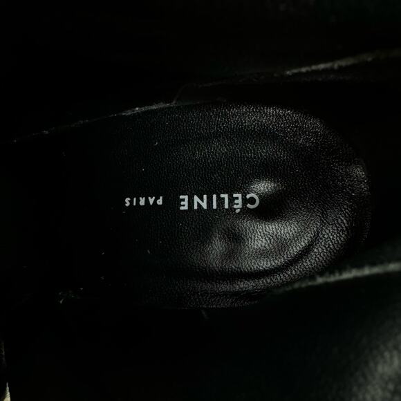 Celine Elliptic Nappa Lambskin Leather Optic White Ankle Boots Phoebe Philo - Picture 6 of 14